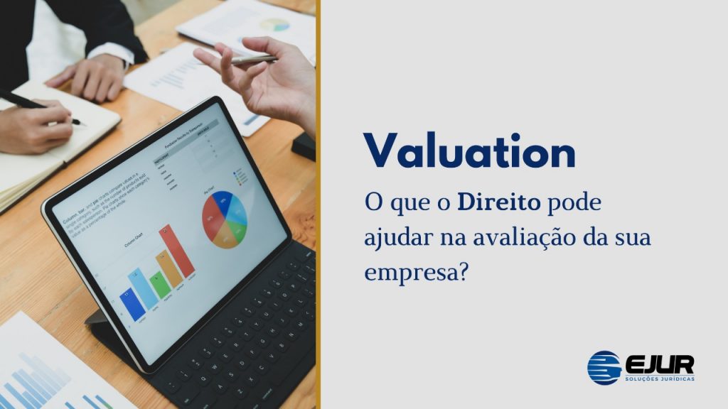 imagem apresenta computador com gráficos, ao lado descrição de valuation