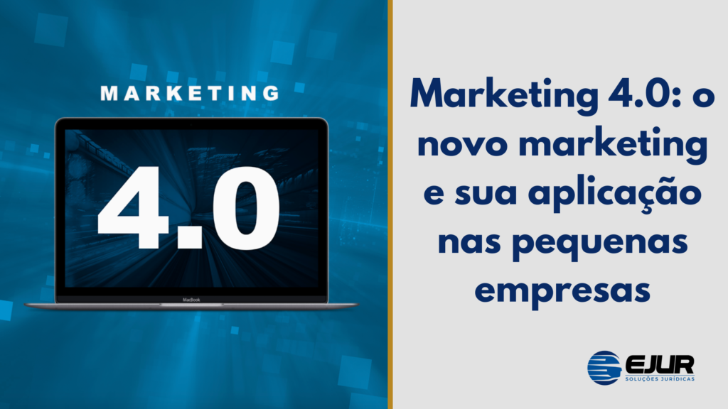 imagem com texto do blog e um computador escrito marketing 4.0